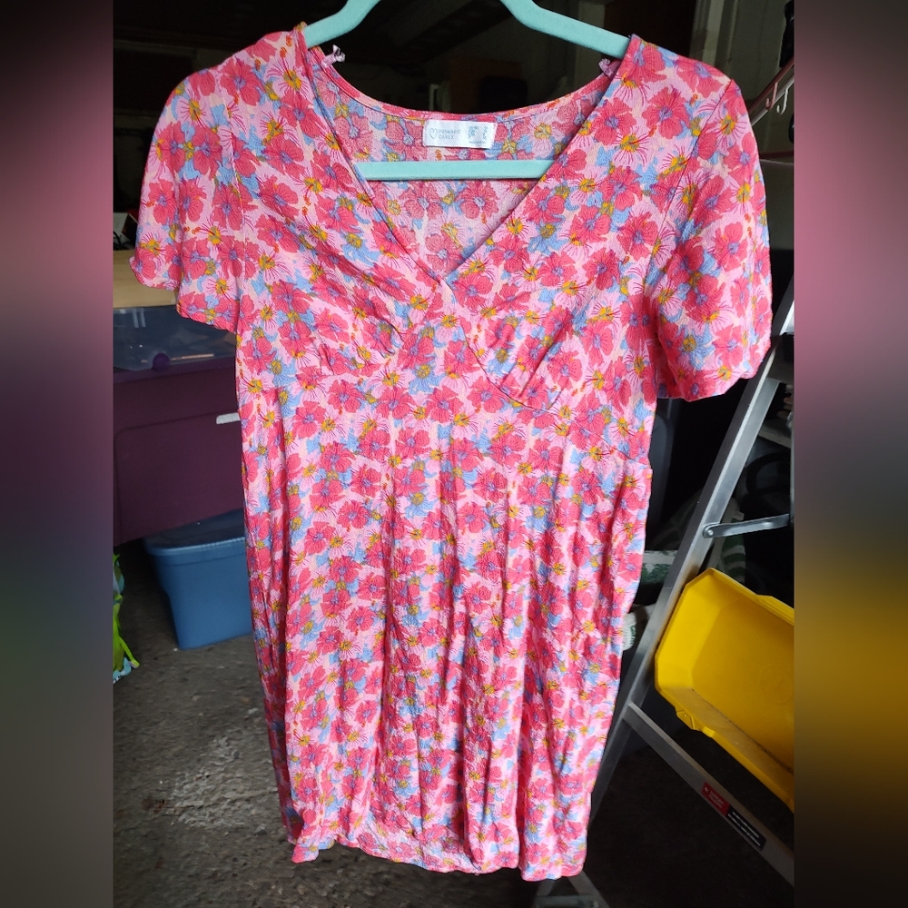 Cute pink floral Primark dress